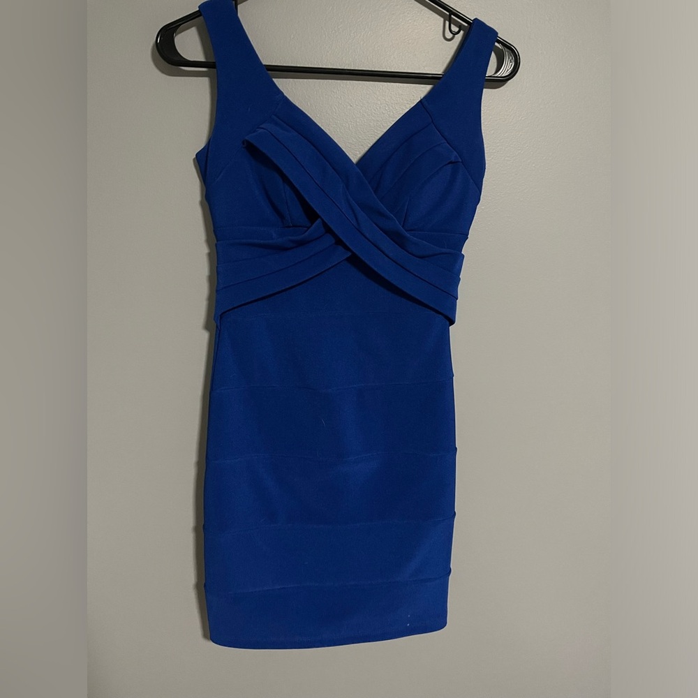 Royal Blue Bodycon Bandage Dress